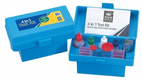 AussieGold 4 in 1 Test Kit for Swimming Pools (Chlorine, pH, Acid, Alkalinity) - Water Testing AussieGold 4 in 1 Test Kit for Swimming Pools (Chlorine, pH, Acid, Alkalinity) - Water Testing